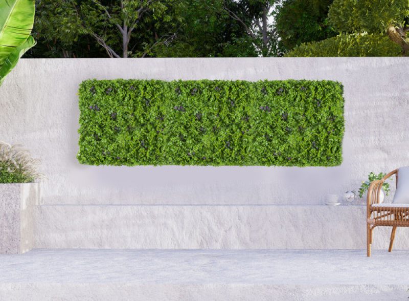 mur végétal au feuillage artificiel Liane